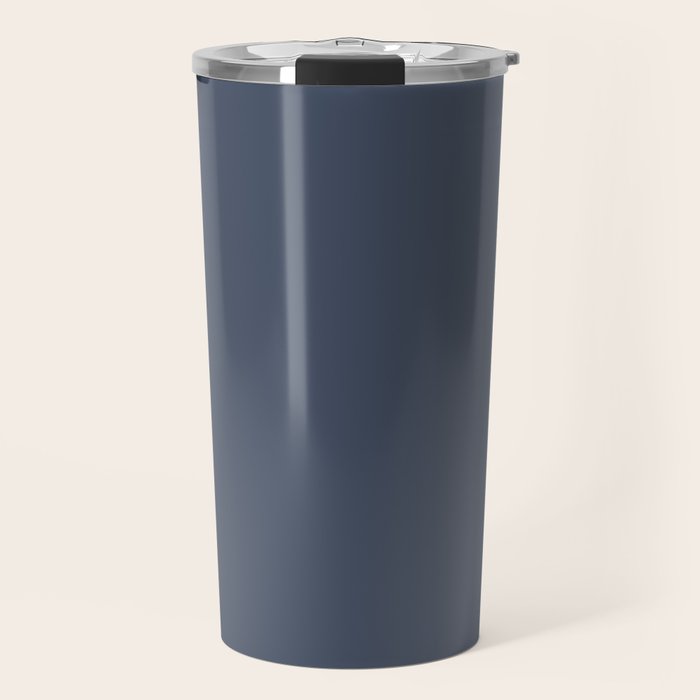 Dark Slate Blue Gray Travel Mug Gallery Image 1