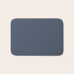 Dark Slate Blue Gray Bath Mat Gallery Image 1