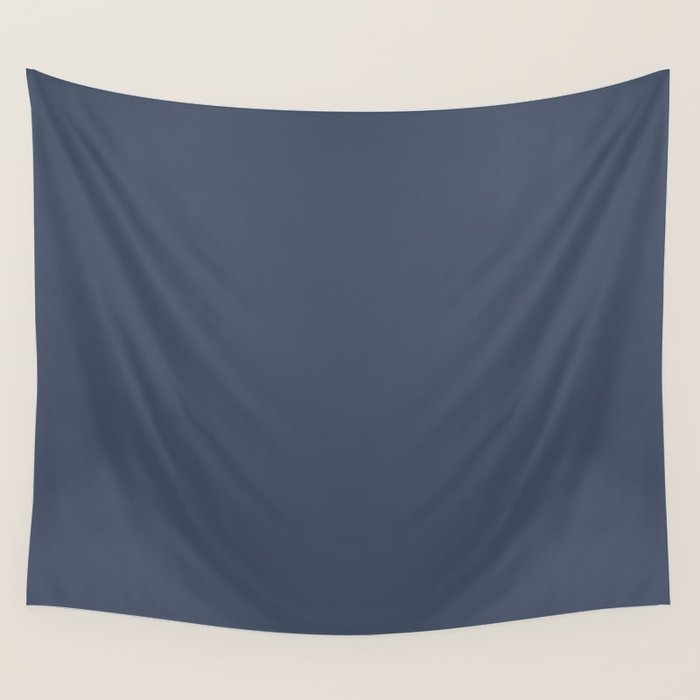 Dark Slate Blue Gray Wall Tapestry Gallery Image 4