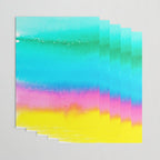 Rainbow, Watercolor Painting Abstract Colorful Fun, Urban Eclectic Contemporary Party Bohemian Wrapping Paper Gallery Image 3