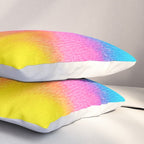 Rainbow, Watercolor Painting Abstract Colorful Fun, Urban Eclectic Contemporary Party Bohemian Pillow Sham Gallery Image 3