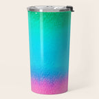 Rainbow, Watercolor Painting Abstract Colorful Fun, Urban Eclectic Contemporary Party Bohemian Travel Mug Gallery Image 2
