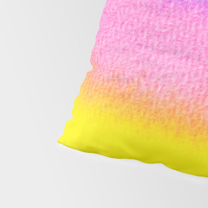 Rainbow, Watercolor Painting Abstract Colorful Fun, Urban Eclectic Contemporary Party Bohemian Pillow Sham Gallery Image 4