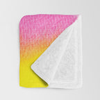 Rainbow, Watercolor Painting Abstract Colorful Fun, Urban Eclectic Contemporary Party Bohemian Throw Blanket Gallery Image 3