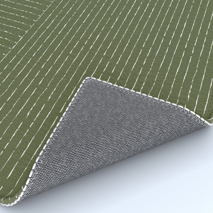 Lines (Moss Green) Rug Gallery Image 4