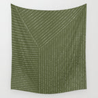 Lines (Moss Green) Wall Tapestry Gallery Image 4