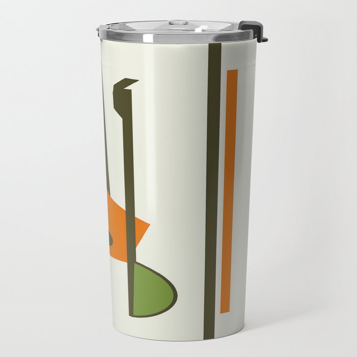 Mid-Century Modern Art Musical Strings Travel Mug Gallery Image 2