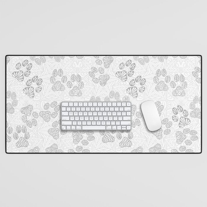 Puppy Paw Prints Desk Mat Gallery Image 1
