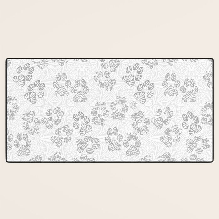 Puppy Paw Prints Desk Mat Gallery Image 3
