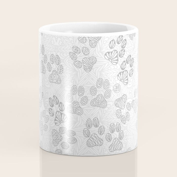 Puppy Paw Prints Coffee Mug Gallery Image 4
