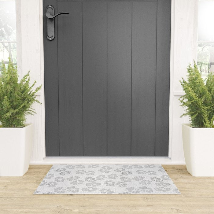 Puppy Paw Prints Welcome Mat Gallery Image 3