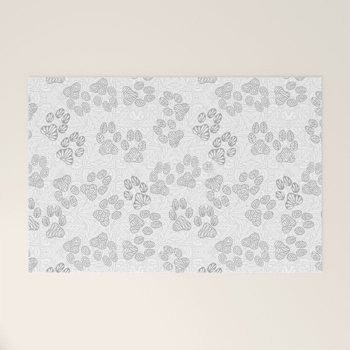 Puppy Paw Prints Welcome Mat Gallery Image 1
