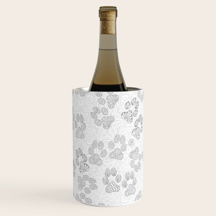 Puppy Paw Prints Wine Chiller Gallery Image 1