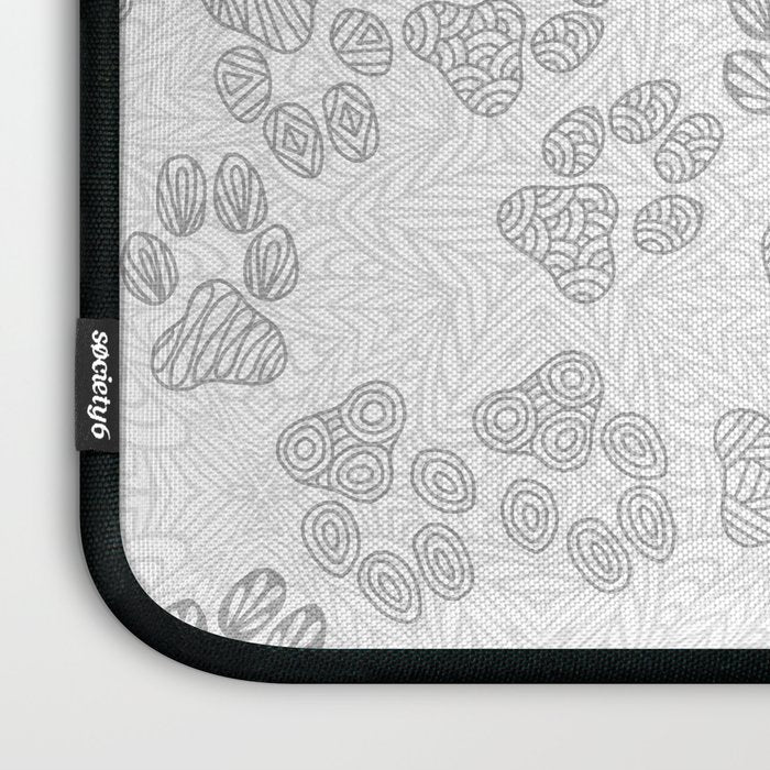 Puppy Paw Prints Laptop Sleeve Gallery Image 3