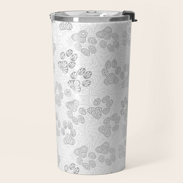 Puppy Paw Prints Travel Mug Gallery Image 2