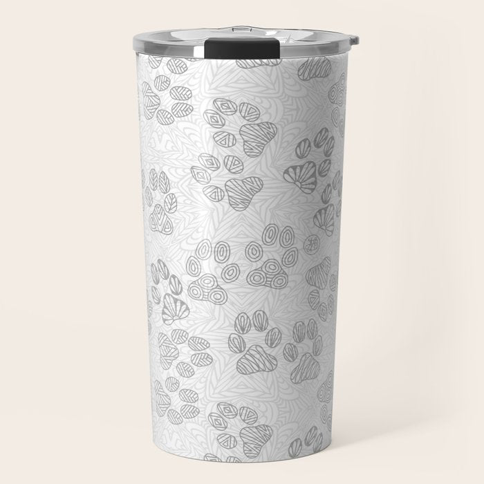 Puppy Paw Prints Travel Mug Gallery Image 1