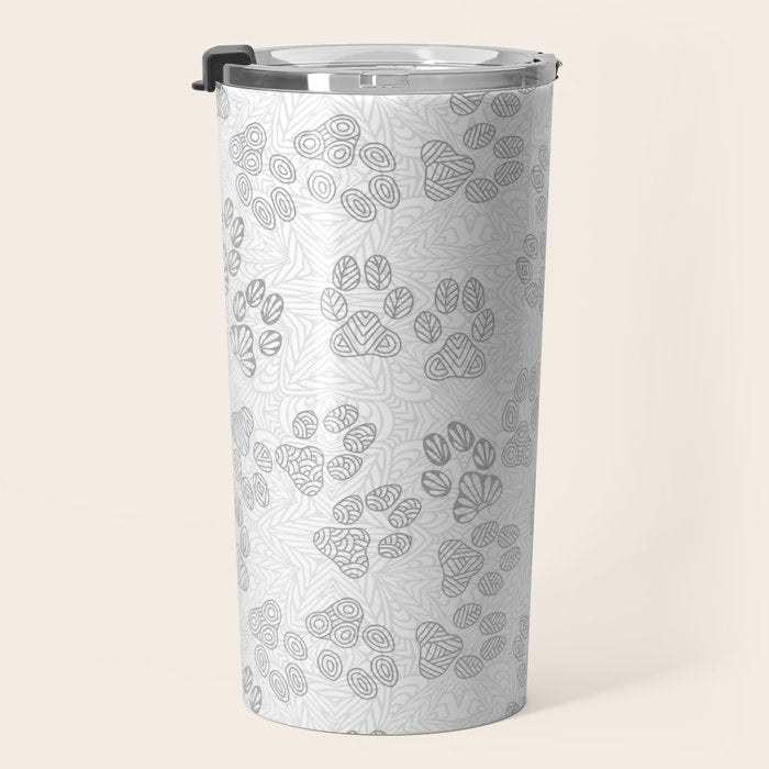 Puppy Paw Prints Travel Mug Gallery Image 3