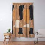 Modern Abstract Minimal Shapes 211 Window Curtain Gallery Image 5