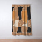 Modern Abstract Minimal Shapes 211 Window Curtain Gallery Image 3