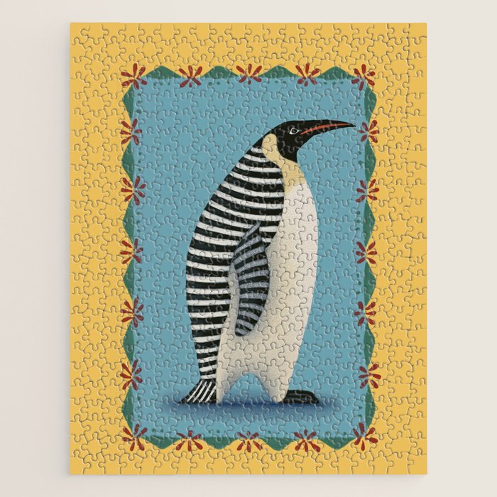 Striped Penguin Jigsaw Puzzle Gallery Image 1