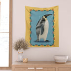 Striped Penguin Wall Tapestry Gallery Image 2