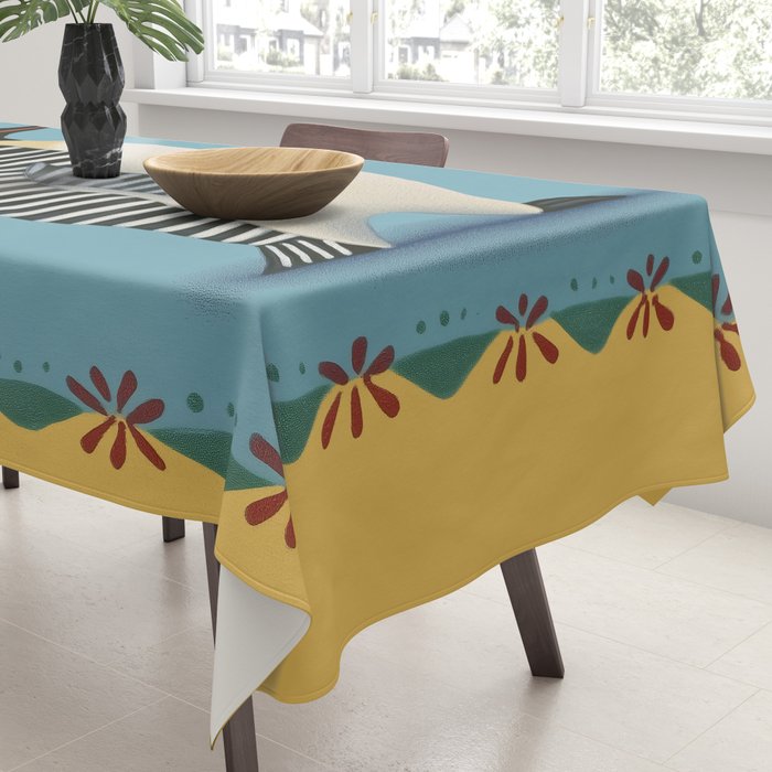 Striped Penguin Tablecloth Gallery Image 3