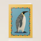 Striped Penguin Stationery Card Gallery Image 2