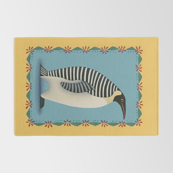 Striped Penguin Rug Gallery Image 2