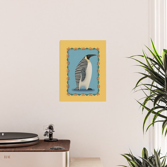 Striped Penguin Poster Gallery Image 2