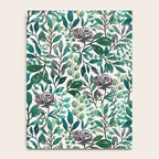 Purple Flowers and Eucalyptus Leaves Pattern Notebook Gallery Image 4