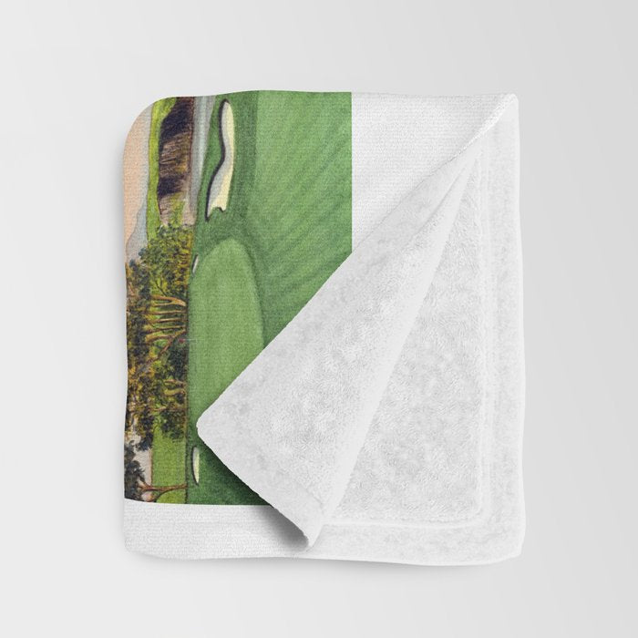 Famous Golf Courses In The USA Collage Throw Blanket Gallery Image 3