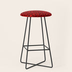 Punk Rock Red Leopard Pattern Stool Gallery Image 1