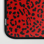Punk Rock Red Leopard Pattern Laptop Sleeve Gallery Image 3