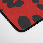 Punk Rock Red Leopard Pattern Desk Mat Gallery Image 4