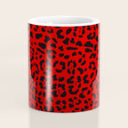 Punk Rock Red Leopard Pattern Coffee Mug Gallery Image 4