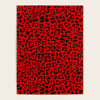 Punk Rock Red Leopard Pattern Poster Gallery Image 4