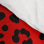 Punk Rock Red Leopard Pattern Comforter Gallery Image 4