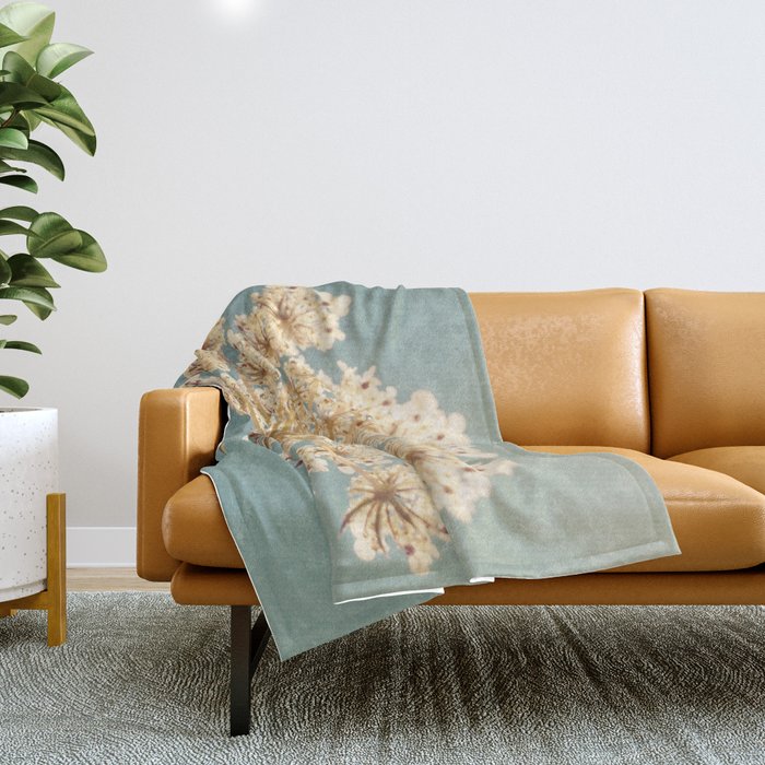 Queen Anne's Lace Throw Blanket Gallery Image 1