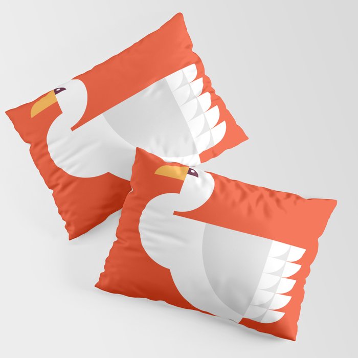 Geometric swan Pillow Sham Gallery Image 3