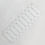 Long Honeycomb Minimalist Geometric Pattern in White and Light Blue-Gray Yoga Mat Gallery Image 1