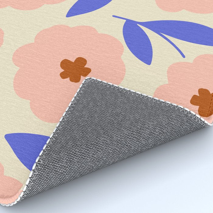 Bold Flower - Pink and Blue Rug Gallery Image 4