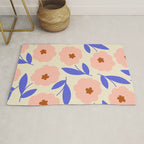 Bold Flower - Pink and Blue Rug Gallery Image 1