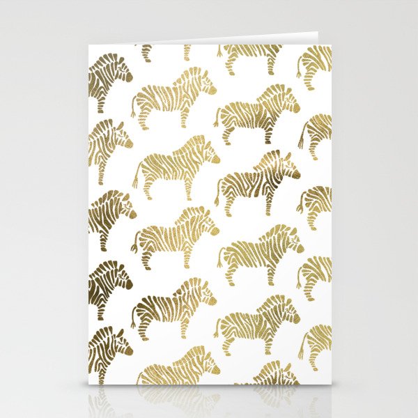 Golden Zebras Stationery Card Gallery Image 1