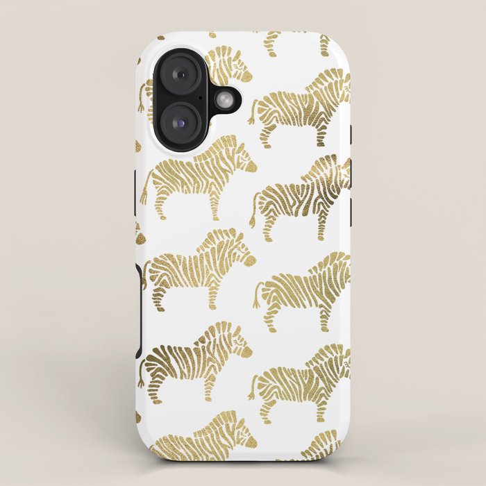Golden Zebras iPhone Case Gallery Image 1