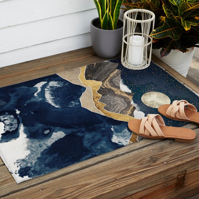 Midnight Winter Outdoor Rug Gallery Image 2