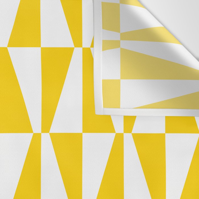 Mid Century Modern Geometric 312 Yellow Wall Tapestry Gallery Image 3