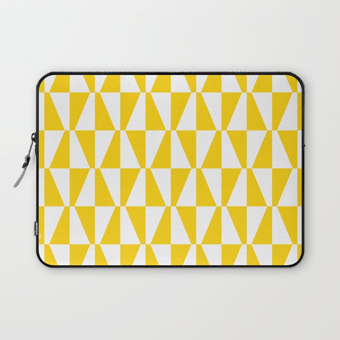 Mid Century Modern Geometric 312 Yellow Laptop Sleeve Gallery Image 1