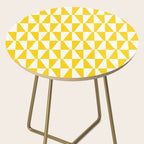 Mid Century Modern Geometric 312 Yellow Side Table Gallery Image 2