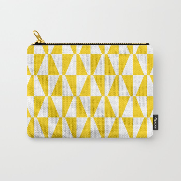 Mid Century Modern Geometric 312 Yellow Carry All Pouch Gallery Image 1