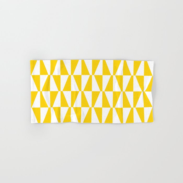 Mid Century Modern Geometric 312 Yellow Towels Gallery Image 1